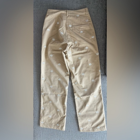 Adidas Beige Logo Chino Pants Size 6 Brand New - Picture 14 of 15
